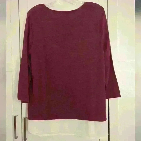 Penmans Women's Red/White Lightweight Long Sleeve  Sweater Size XL - Picture 2 of 3